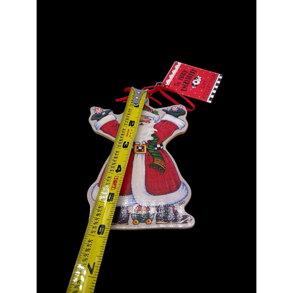 Mary Engelbreit Christmas Ornament Santa Part of Gift Collection Series Wood 5" - Picture 5 of 7